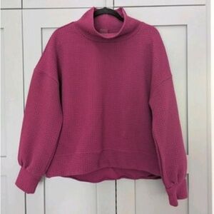 Calia Women’s Cloud Extended Neck Pullover Maroon Sweater Size M